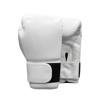 White PU Microfiber Boxing Gloves White PU Microfiber Boxing Gloves