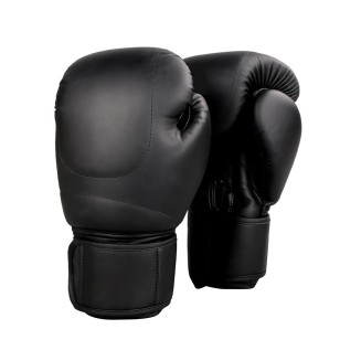 Black PU Leather Boxing Gloves Black PU Leather Boxing Gloves