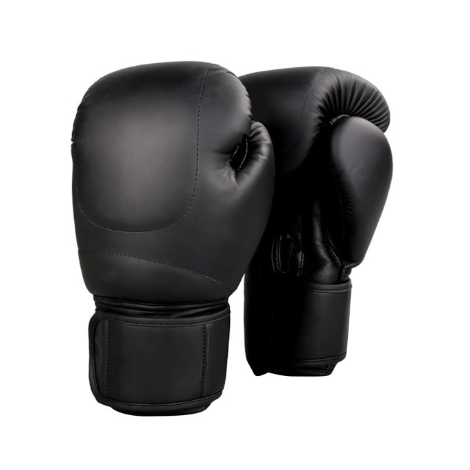 Black PU Leather Boxing Gloves Black PU Leather Boxing Gloves