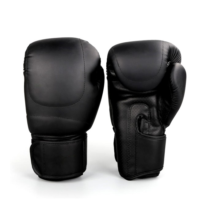 Black PU Leather Boxing Gloves Black PU Leather Boxing Gloves