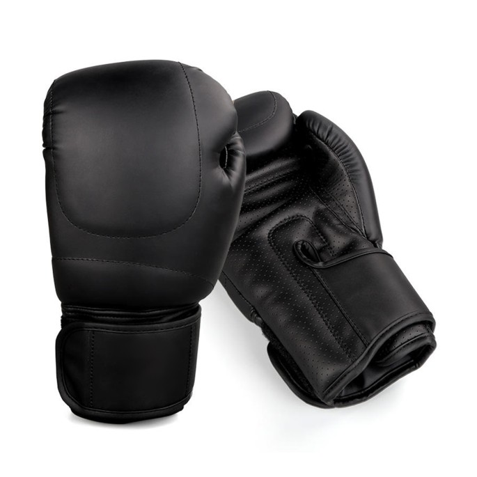 Black PU Leather Boxing Gloves Black PU Leather Boxing Gloves