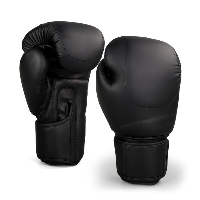 Black PU Leather Boxing Gloves Black PU Leather Boxing Gloves