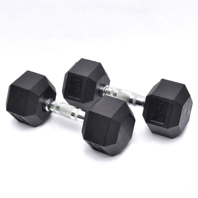 Fitness Cast Iron Hexagonal Dumbbells Fitness Cast Iron Hexagonal Dumbbells