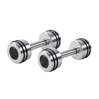 Chrome Dumbbells with Electroplated Rubber Rings Chrome Dumbbells with Electroplated Rubber Rings