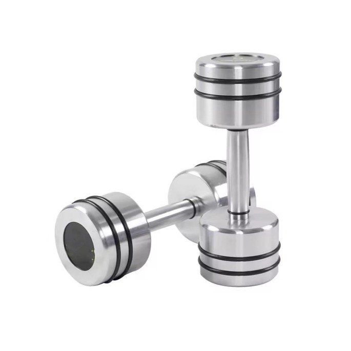 Chrome Dumbbells with Electroplated Rubber Rings Chrome Dumbbells with Electroplated Rubber Rings