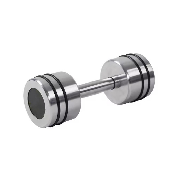 Chrome Dumbbells with Electroplated Rubber Rings Chrome Dumbbells with Electroplated Rubber Rings