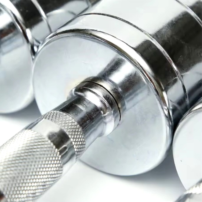 Stainless Steel Round Chrome Dumbbells Stainless Steel Round Chrome Dumbbells
