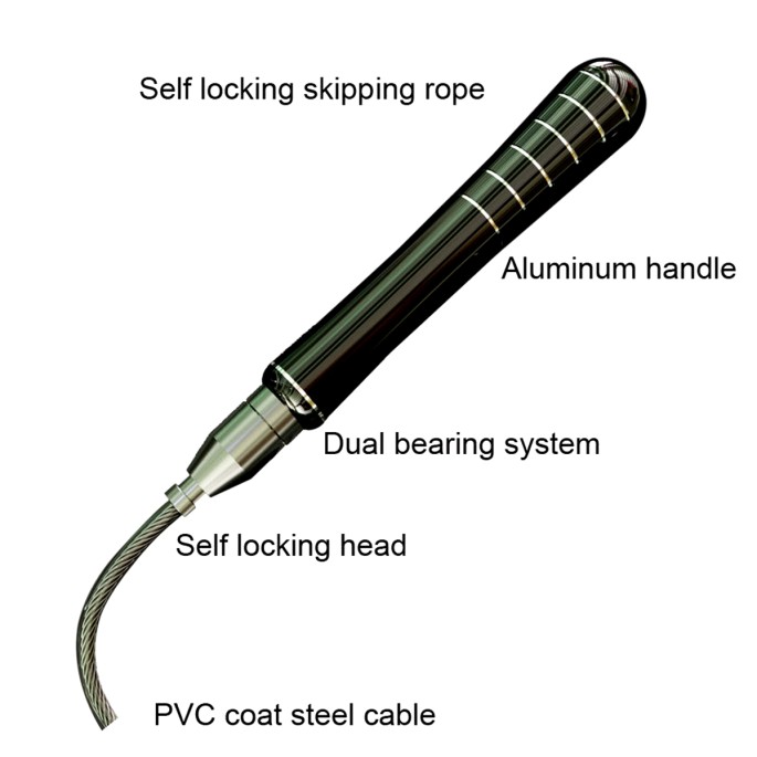 Adjustable Self Locking Fitness Jump Rope Adjustable Self Locking Fitness Jump Rope