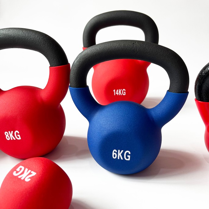 Contrast Color Cast Iron Kettlebell