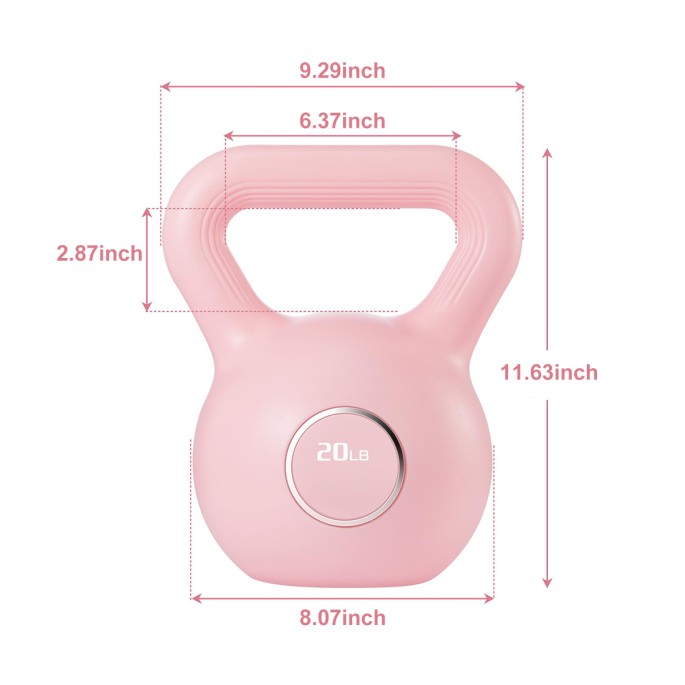 Pink Strength Training Kettlebell