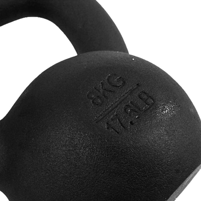 Black Matte Cast Iron Kettlebell