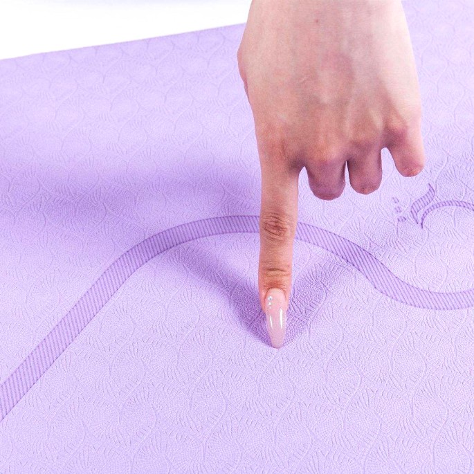 Purple Double Layer TPE Yoga Mat Purple Double Layer TPE Yoga Mat